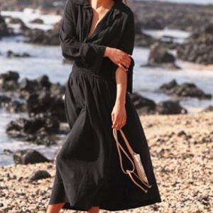 Free People Monika Midi Shirt Dress XS